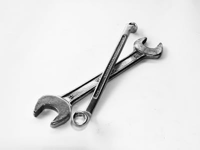 Toolbox and hand tools used for a home maintenance inspection